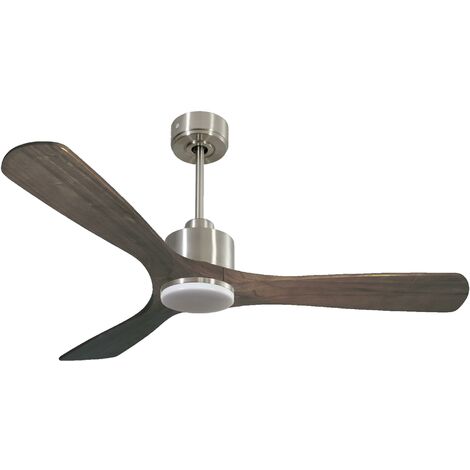 Ventilateur de plafond Réversible  Thermostat Dimmable Wifi Moteur à courant continu Toits en pente Télécommande Lumière à trois tons Hypersilence Mémoire