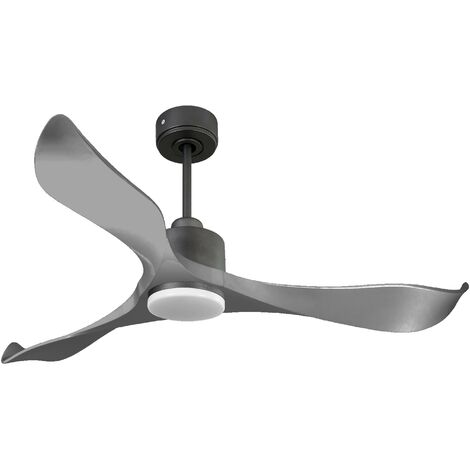 Ventilateur de plafond Réversible  Thermostat Dimmable Wifi Moteur à courant continu Toits en pente Télécommande Lumière à trois tons Mémoire