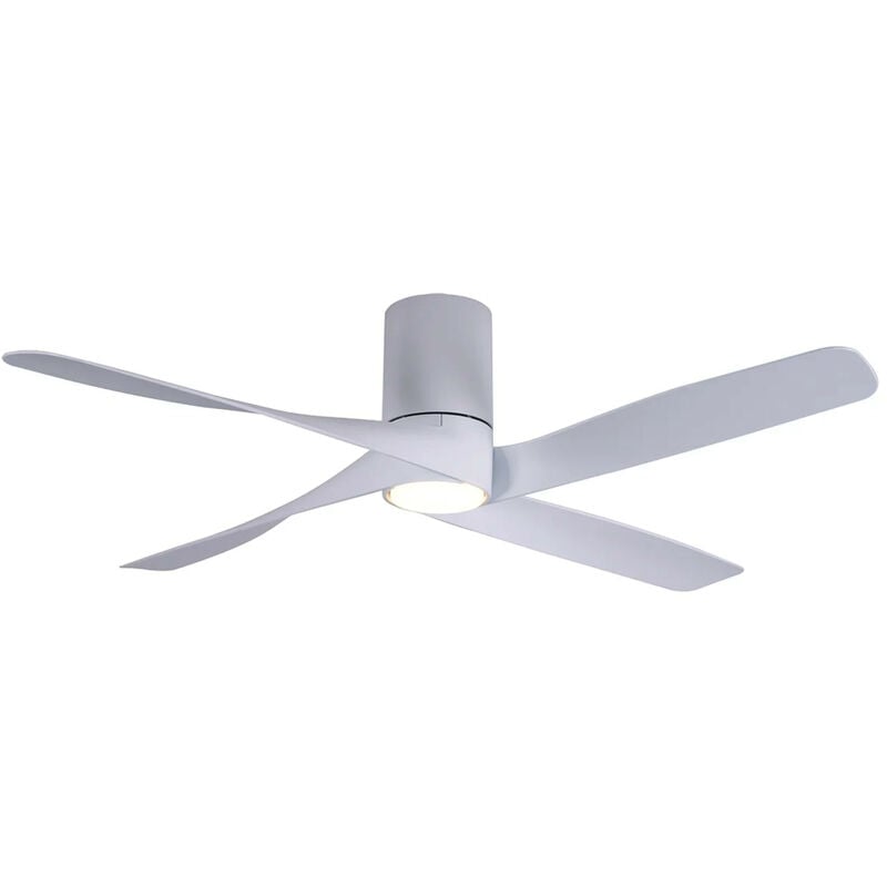 Lucci Air - Ventilateur de plafond dc Riviera Blanc avec led