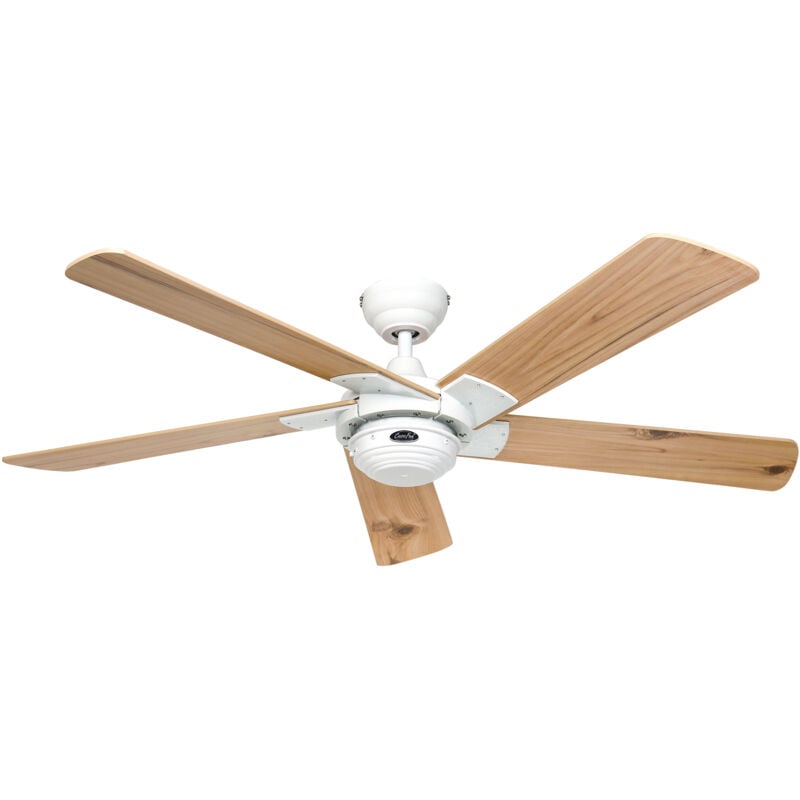 Certeo - Ventilateur de plafond Rotary Blanc-Pin 132 cm