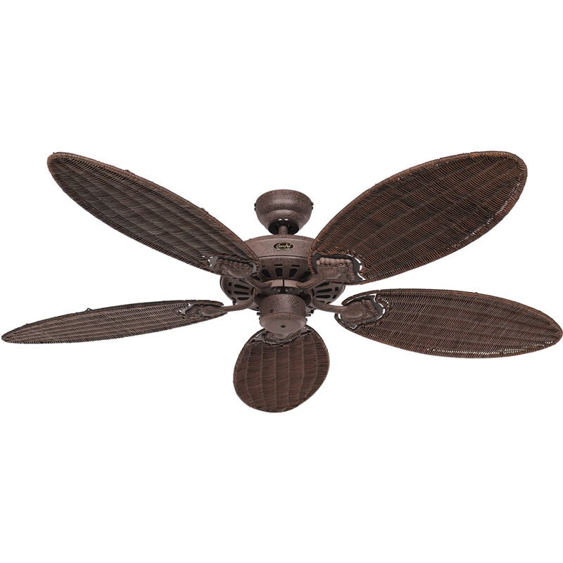 Casafan - Ventilateur de plafond Classic Royal Marron / Rotin