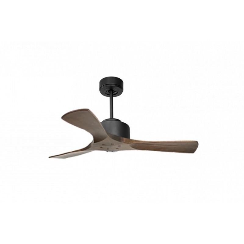 Klassfan - Modulo de Super destratificateur et ventilateur dc 106 cm Gris basalte pales bois sombre sans Lumière 15 à 20 m²