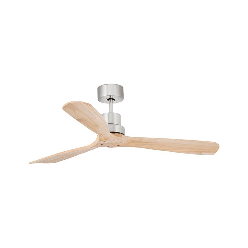 Faro Barcelona - Ventilateur de plafond sans lumière nickel mat ø 132 cm lantau dc 33373DC