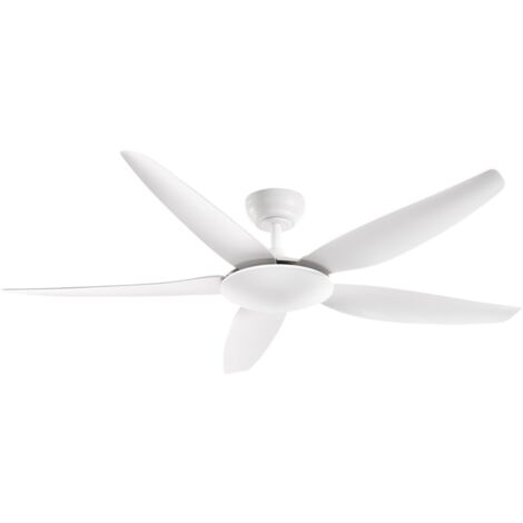Ventilateur de Plafond sans Lumière Perenz 7200 B Blanc d. 142 cm, 5 Pales, 5 Vitesses, Moteur DC 50W, Silencieux