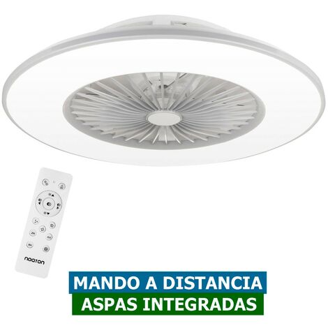 Ventilateur de plafond sans pale 11056GR – 56cm avec éclairage LED et haut-parleur Bluetooth – Télécommande incluse – 3 vitesses – Noaton