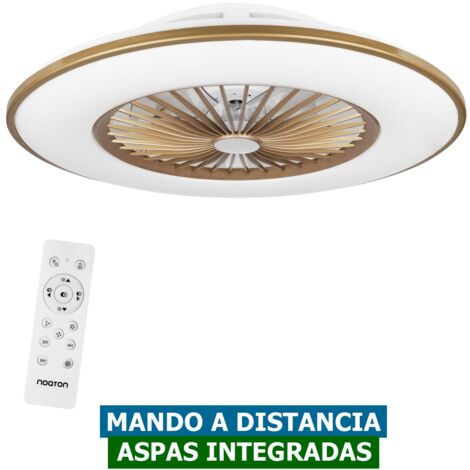 Ventilateur de plafond sans pales 11056CR – 56cm – Éclairage LED contrôlable – Télécommande – Haut-parleur Bluetooth – Noaton