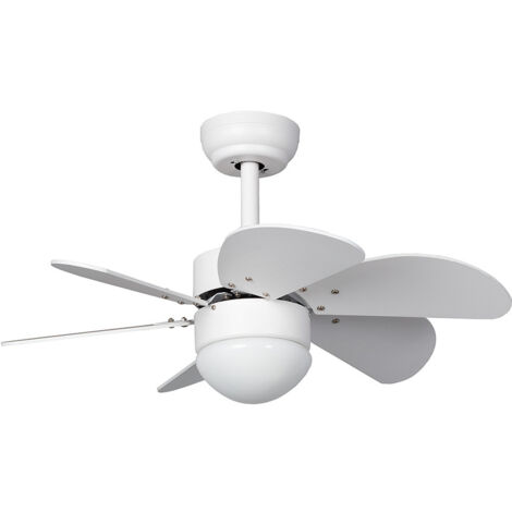 Ventilateur de plafond silencieux 81cm – Moteur DC – 6 vitesses – Télécommande incluse – Éclairage LED CCT – Design élégant blanc – Techbrey