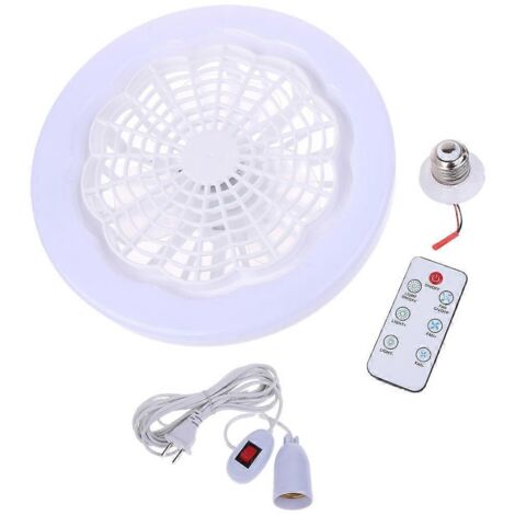 Ventilateur de plafond silencieux avec télécommande, lampe et vitesse de ventilation réglables.
