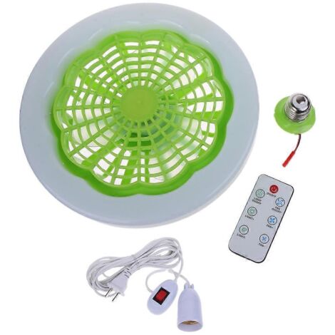 Ventilateur de plafond silencieux avec télécommande, lampe et vitesse de ventilation réglables.