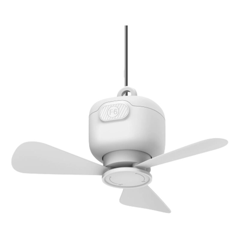 Ventilateur de plafond silencieux de petit diamètre, super énergie éolienne, ventilateur de plafond USB à trois vitesses, blanc, rose, bleu, noyau en
