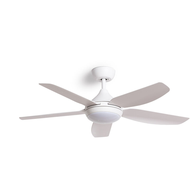 Ventilateur de Plafond Silencieux Dokós 122cm Motor dc Blanc Télécommande Avec lumière Non Blanc