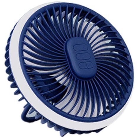 Ventilateur de plafond suspendu LED rechargeable USB 4000 mAh, 3 vitesses, idéal pour le camping et les tentes.