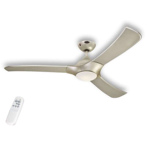 Ventilateur de plafond Techno 132 cm avec éclairage LED