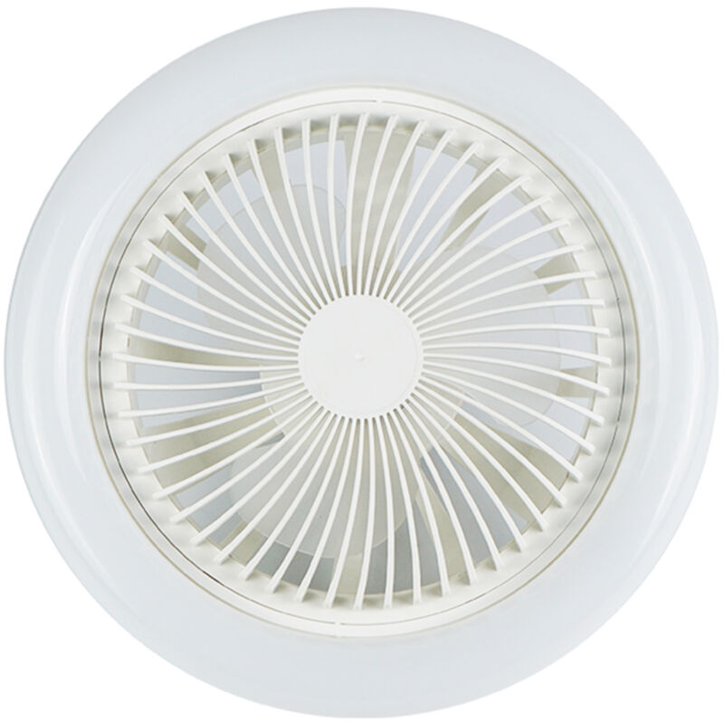 Zoternen - Ventilateur de plafond, tête de lampe E27 + réglage à 3 vitesses, adapté à la chambre d'enfant, chambre à coucher avec lumière de