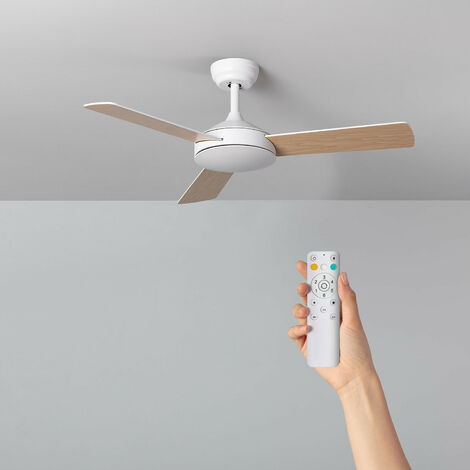 Ventilateur de Plafond Triffin Bois 107cm Moteur DC - Bois