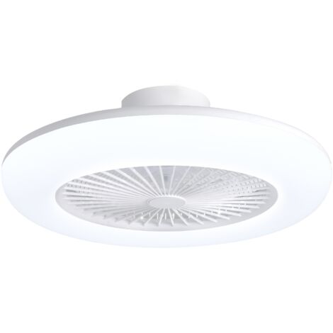 Ventilateur de plafond type plafonnier avec lumière LED