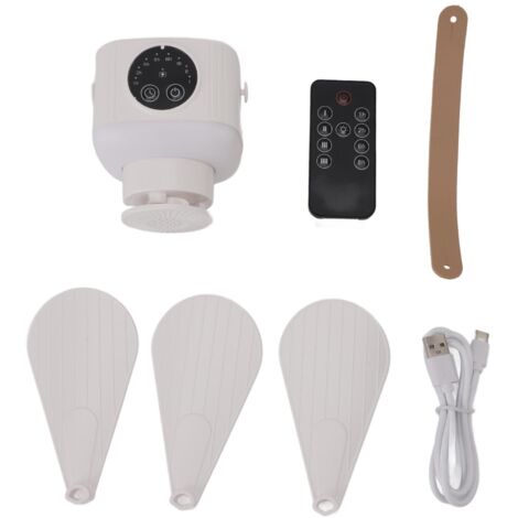 Ventilateur de plafond USB avec lumière 4 vitesses Fonction minuterie Batterie 7200mAh Télécommande pour camping extérieur-KZQ