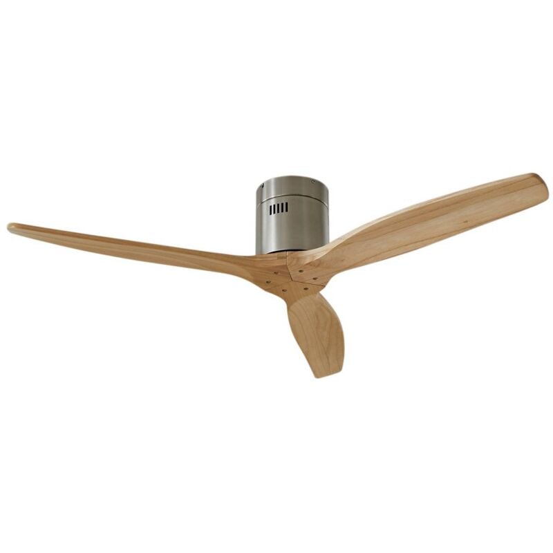 Lucande - Ventilateur de plafond 'Vindur' en bois pour chambre à coucher