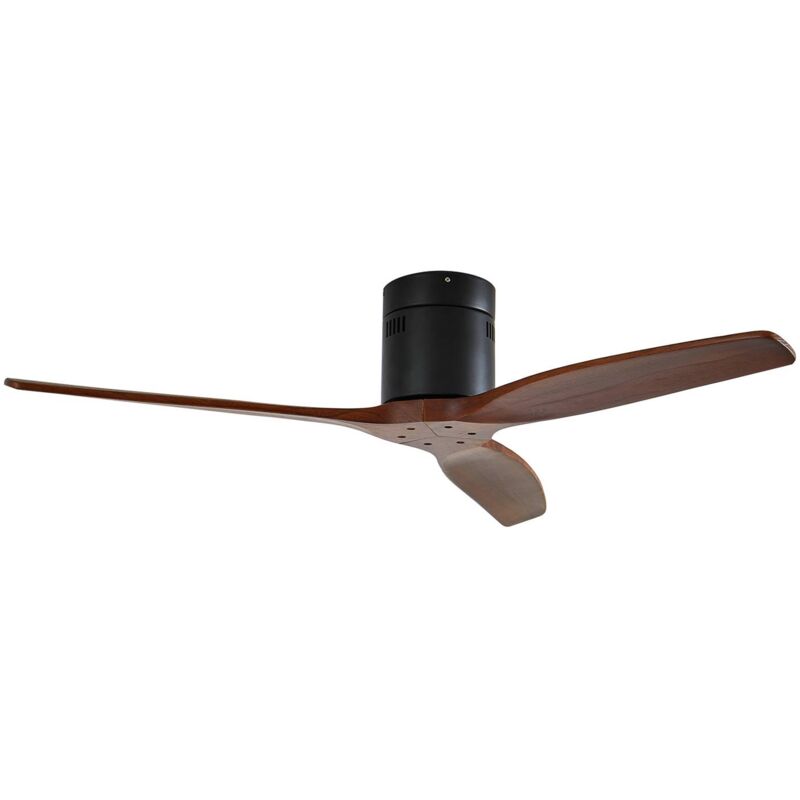 Lucande - Ventilateur de plafond 'Vindur' en métal pour chambre à coucher