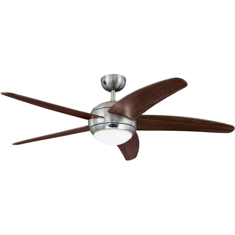 Westinghouse - Ventilateur de plafond Bendan Chrome avec lumière