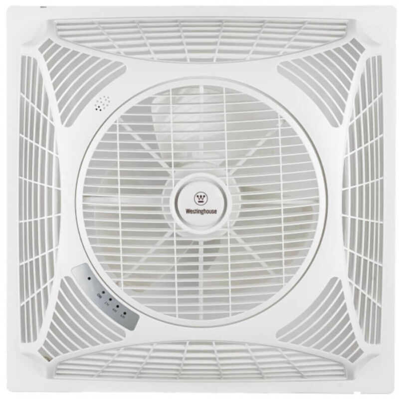 Westinghouse - Ventilateur de plafond Windsquare (l x l x h) 60 x 60 x 21 cm Couleur des pales: blanc Couleur du boîtier