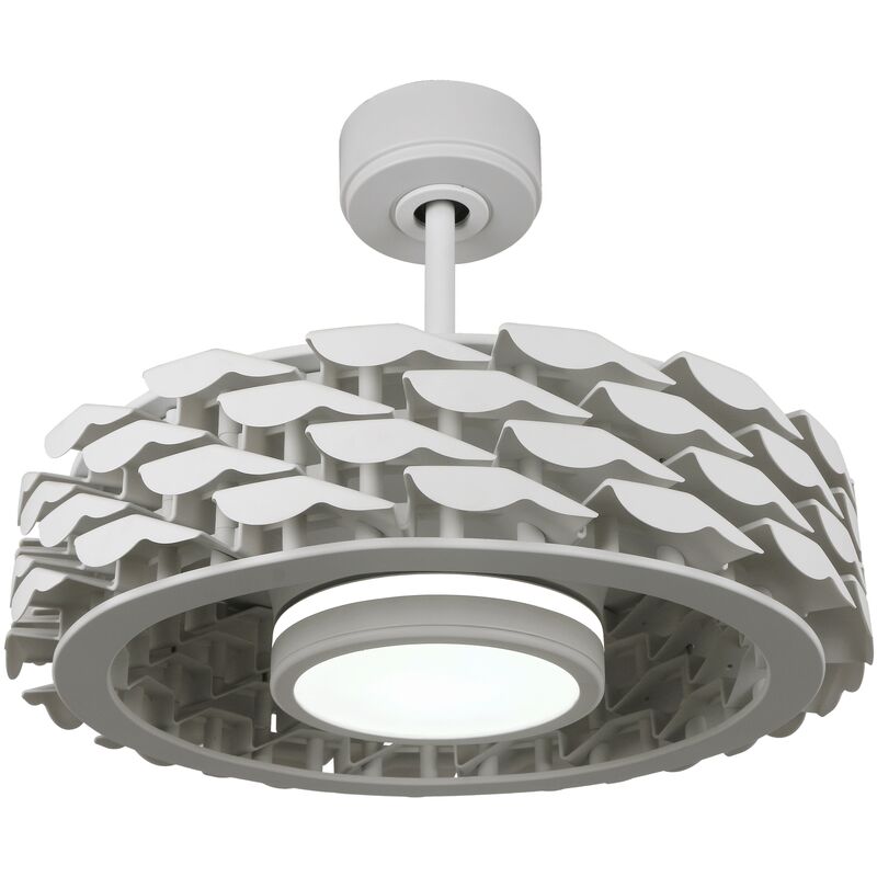 Sulion - Ventilateur de Plafond Moteur dc 54cm led 24W 3CCT Blanc IoT Ness