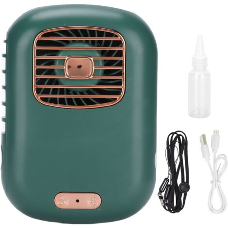 Ventilateur de Poche Mini USB Rechargeable avec Brumisateur pour Rafraîchissement Extérieur