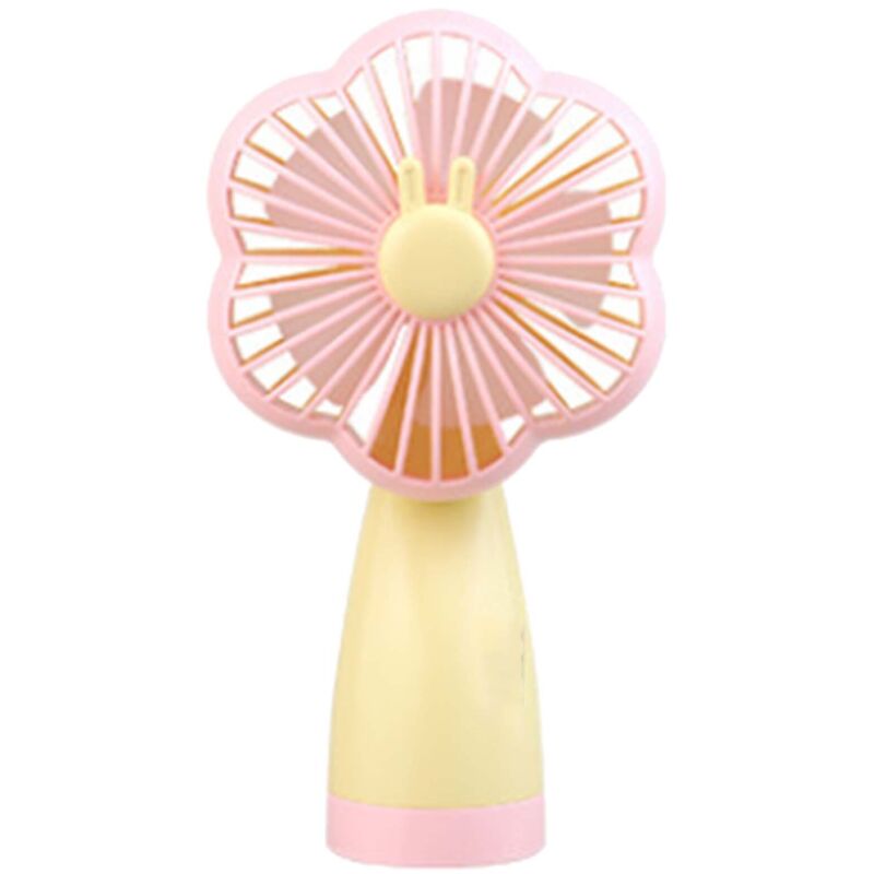 Ventilateur de Poche USB Rechargeable Portable - Mini Ventilateur Main pour Voyages - Rose Sakura