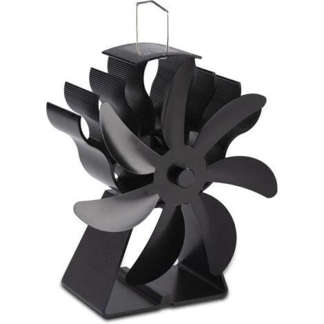 Ventilateur de poêle à bois 7 lames – Alimenté par la chaleur – Circulation de chaleur rapide – Résistance à haute température