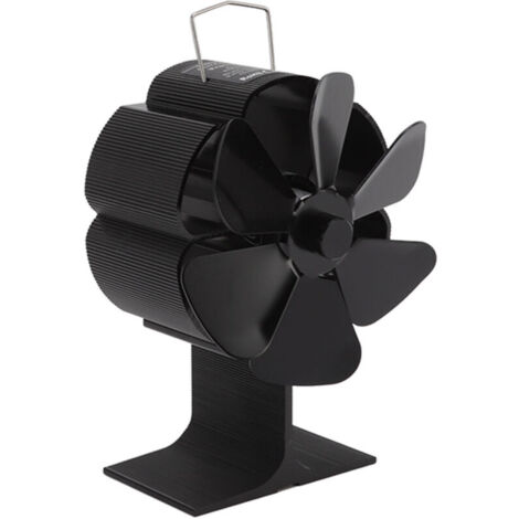 Ventilateur de poêle à moteur de chaleur 6 lames foyer en alliage en aluminium à preuves à haute température à haute température