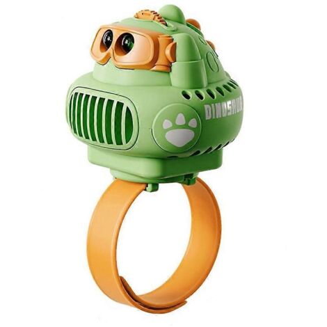 Ventilateur de poignet USB miniature silencieux portable avec projection de dinosaures pour enfants