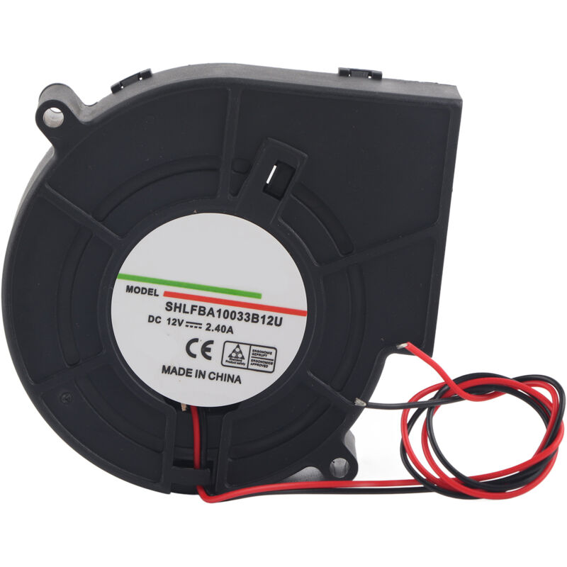 Ventilateur de Refroidissement Double Turbine 12V 2.4A - pour Équipement de Chauffage, BBQ, Camping