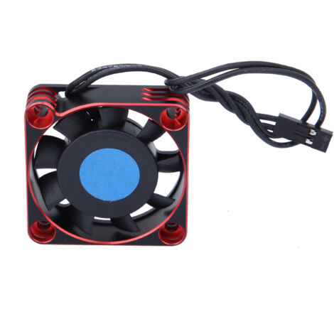 Ventilateur de Refroidissement Métallique SURPASS HOBBY 40x40x10mm 16000RPM pour Moteur Brushless 4068 - Haute Vitesse (Rouge)