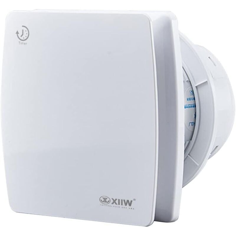 Ventilateur de salle de bain Ø100 mm ventilateur d'échappement blanc avec les fuite et les backstas rabat 95m³ / h, 12 w / ventilateur mural étanche