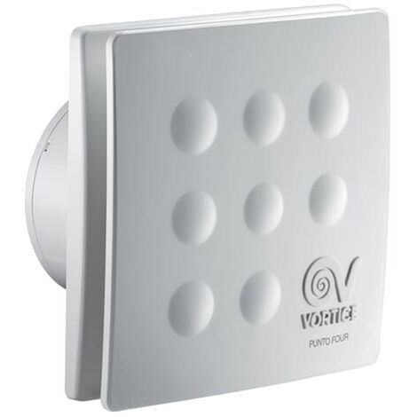 Ventilateur de salle de bain axial Vortice Punto Four MFO 100/4 - sku 11145 - Blanc