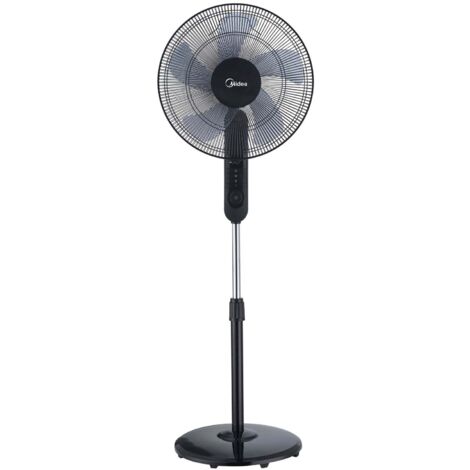 Ventilateur de sol 3 vitesses et telecommande noir