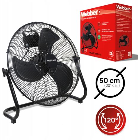 Ventilateur de sol grand format 50 cm WEBBER SILENCIEUX