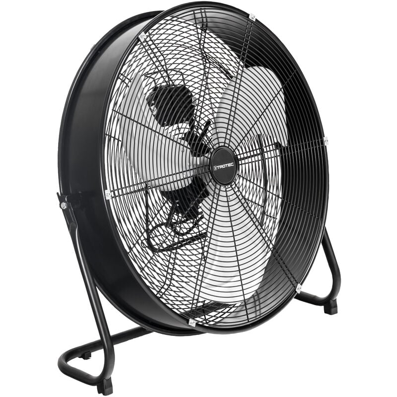 Trotec - Ventilateur de sol noir tvm 24 d - 124W, pivotable, pales 60cm, longévité