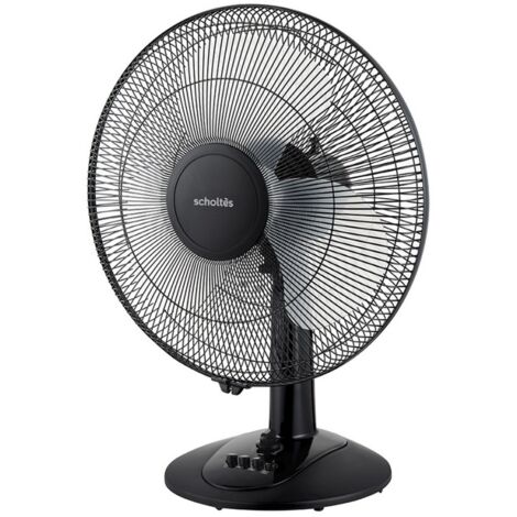 Ventilateur de table 40cm 55w 3 vitesses noir - Scholtes - SCVEL540E