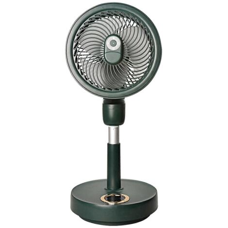 Ventilateur de table à minuterie avec télécommande, oscillant à 120°, idéal pour le camping en plein air.