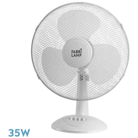 Ventilateur de table Cape Medium Blanc 35W Oscillant