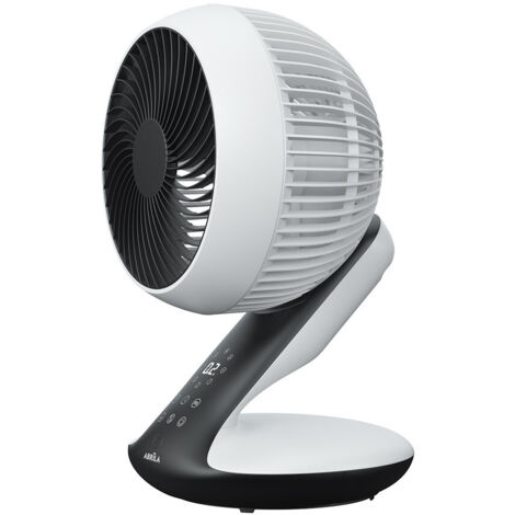 Ventilateur de table DC « Miera », réglable avec télécommande (20 W, 8 vitesses), noir et blanc