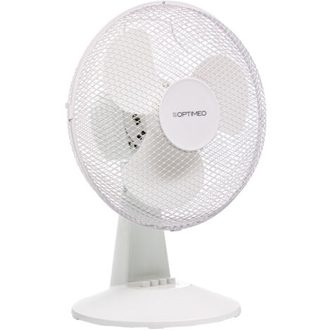 OPTIMEO Ventilateur de table diamètre 30 cm oscillant 3 vitesses Optimea
