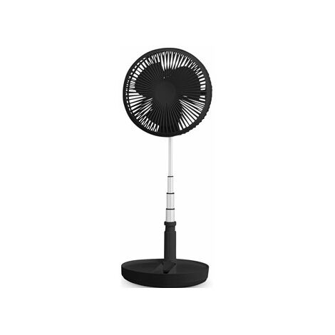 Ventilateur de table Breeze, Ø 20 cm, noir/chêne