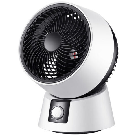 Ventilateur de table gavilan noir/blanc 35w 3vel réglable fixe et rotatif 35,5x26,5x25,7cm
