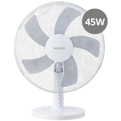 Ventilateur de table  Macomia  (45 W 230 V) Ø 41 x 54 cm blanc