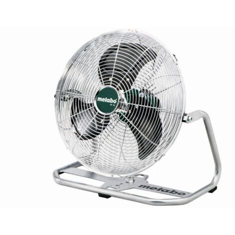Metabo – Ventilateur de table 40W – 3 vitesses – Autonomie 7h – Cage métallique pour flux d'air optimal – Compatible batteries 18V