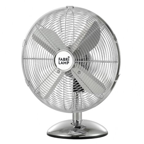 Ventilateur de table Pali Chrome 50w 3 Vel 43 D Oscillant