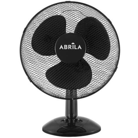 Ventilateur de table pizarro big black 3 vitesses 40w réglable fixe et rotatif 52x41x25cm