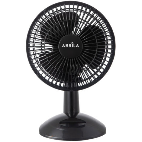 Ventilateur de table pizarro mini noir 2vel 20w réglable 27x20x15cm